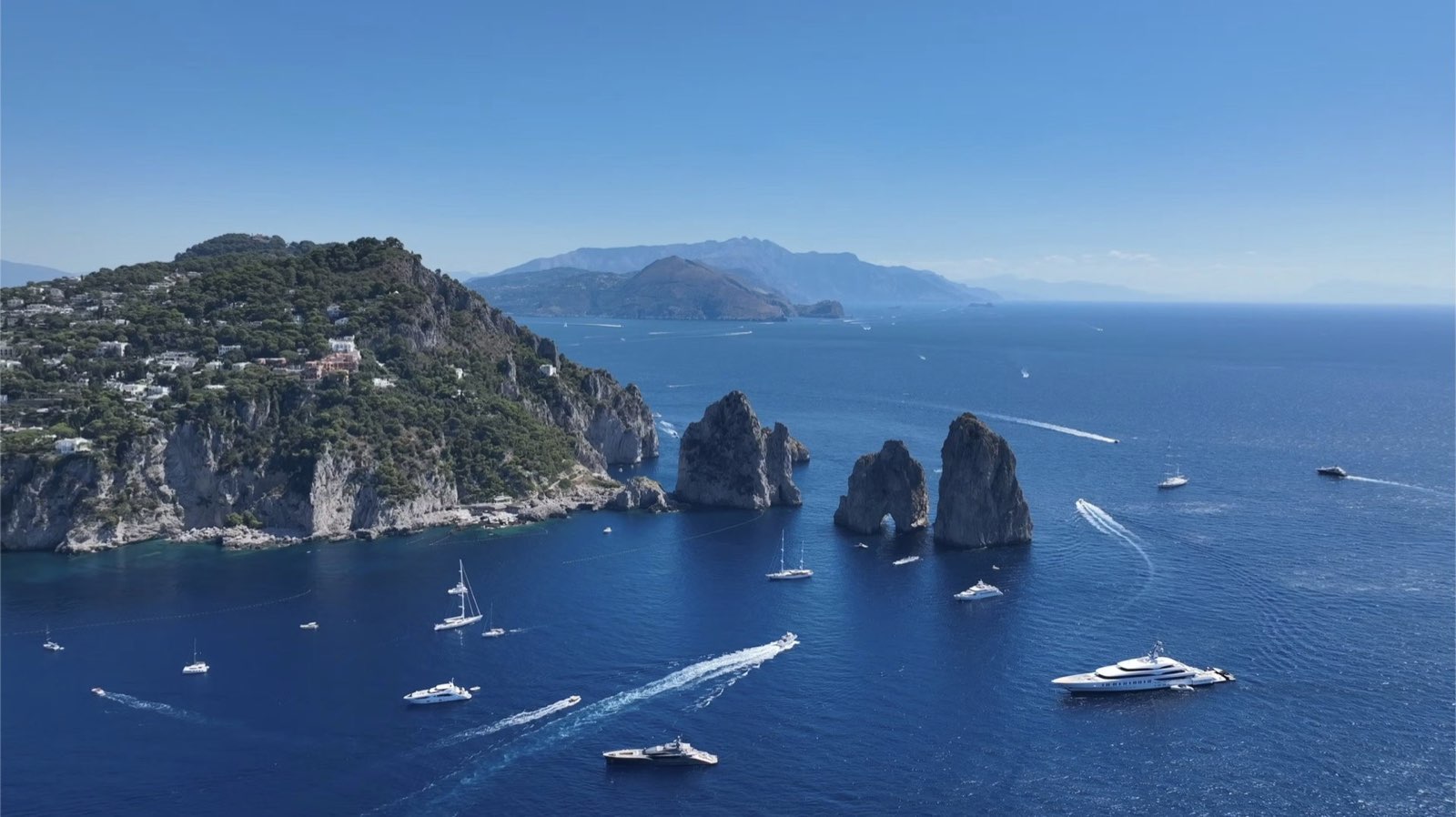 Leaving Capri by sea