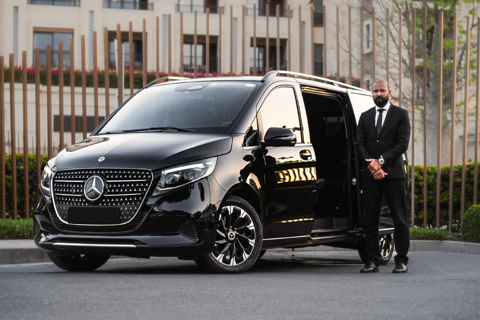 Mercedes V-Class with chauffeur